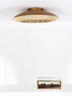 FOSKAL - Plafonnier - Ø 34,5 cm - LED - 1x12W 2700K - Laiton