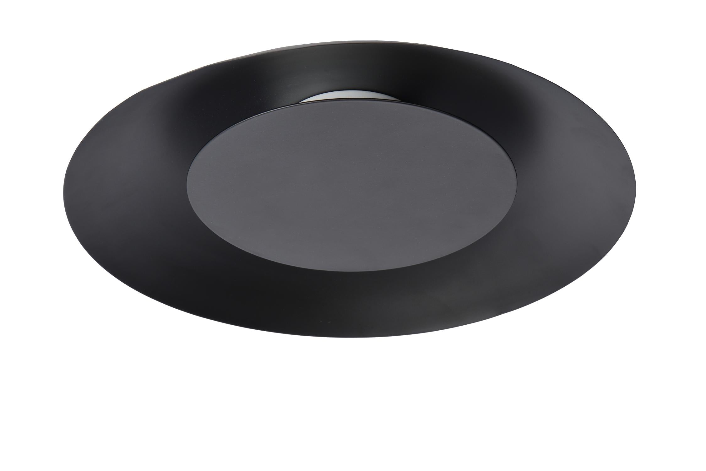FOSKAL - Plafonnière - Ø 34,5 cm - LED - 1x12W 2700K - Zwart