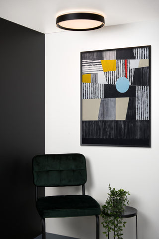 NURIA - Plafonnière - Ø 40 cm - LED 3 StepDim - 1x24W 2700K - Zwart