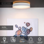 NURIA - Plafonnière - Ø 40 cm - LED 3 StepDim - 1x24W 2700K - Wit