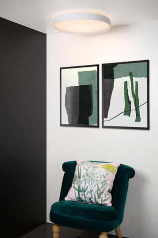 NURIA - Plafonnière - Ø 50 cm - LED 3 StepDim - 1x36W 2700K - Wit