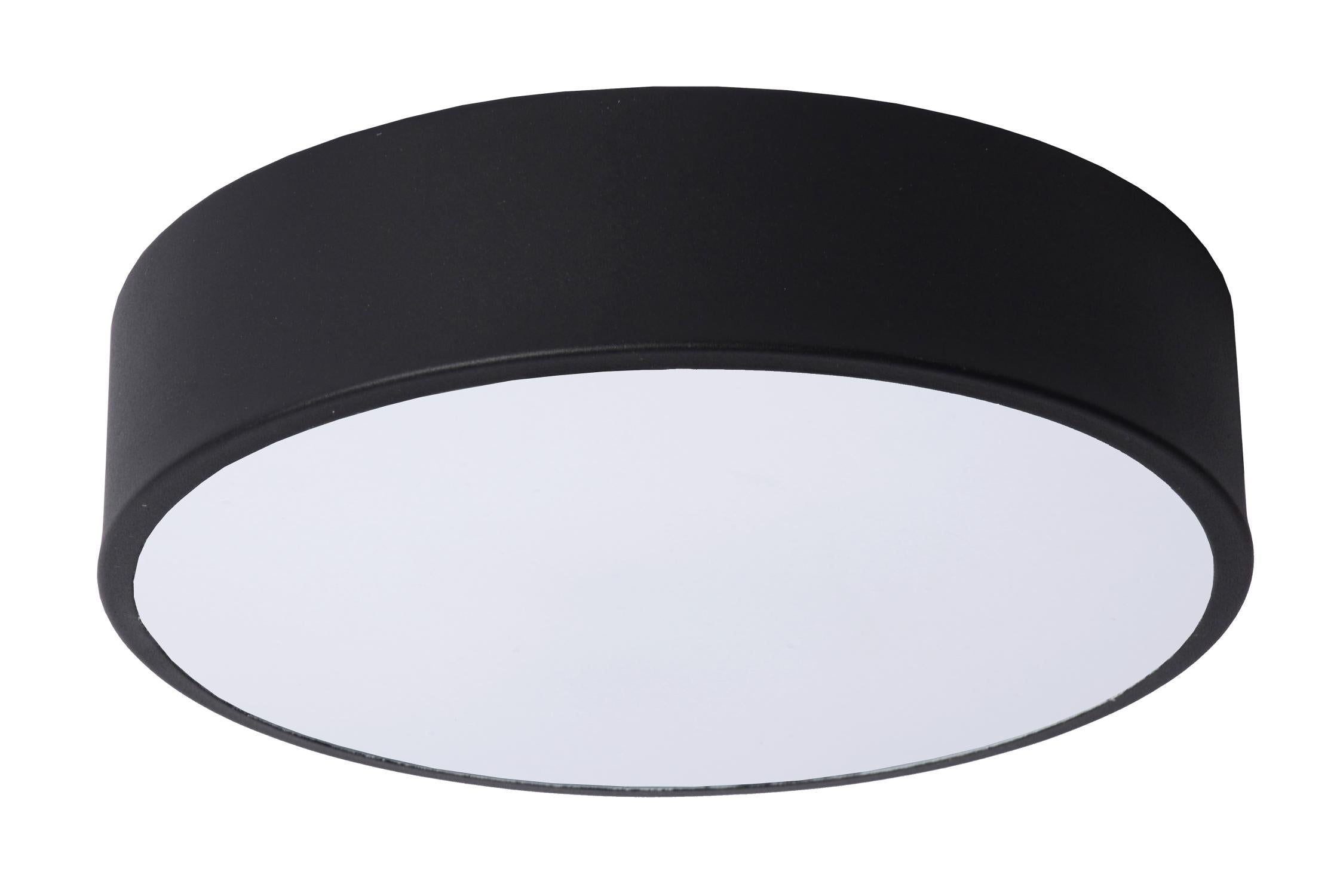 UNAR - Plafonnière - Ø 20 cm - LED 3 StepDim - 1x12W 2700K - Zwart