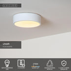 UNAR - Plafonnier - Ø 20 cm - LED 3 StepDim - 1x12W 2700K - Blanc