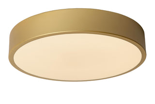 UNAR - Plafonnière - Ø 30 cm - LED 3 StepDim - 1x18W 2700K - Mat Goud / Messing