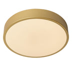 UNAR - Plafonnière - Ø 30 cm - LED 3 StepDim - 1x18W 2700K - Mat Goud / Messing