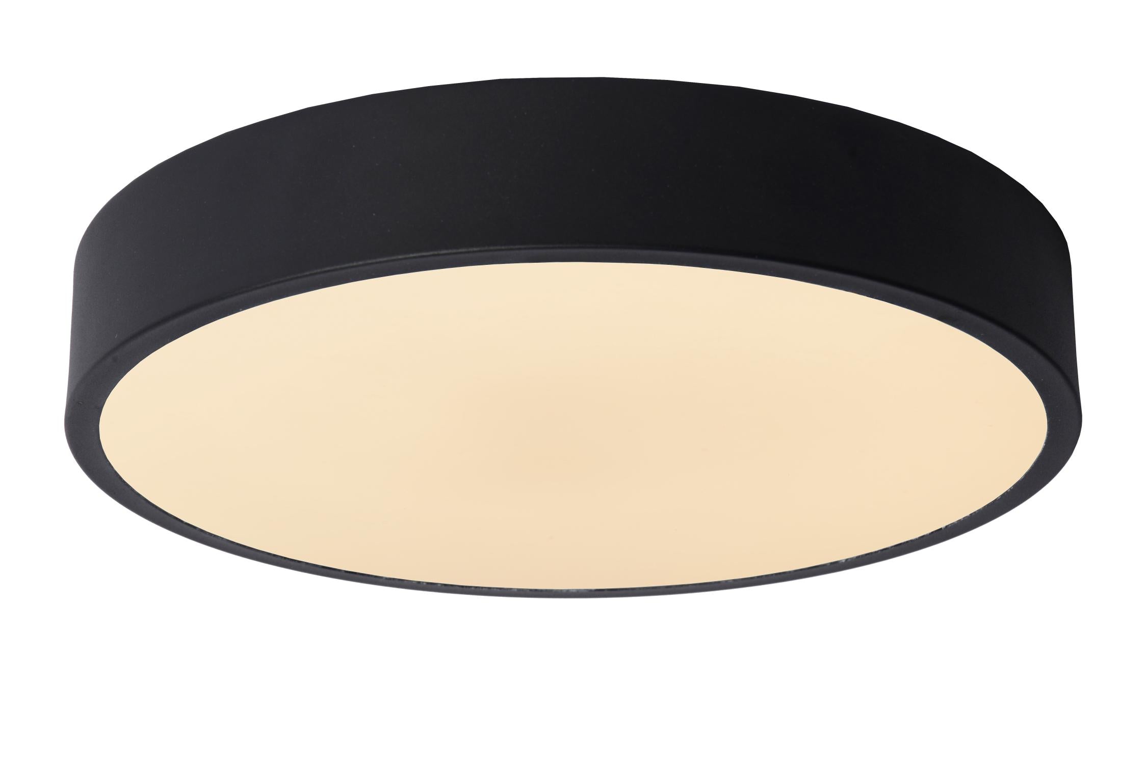 UNAR - Plafonnière - Ø 30 cm - LED 3 StepDim - 1x18W 2700K - Zwart