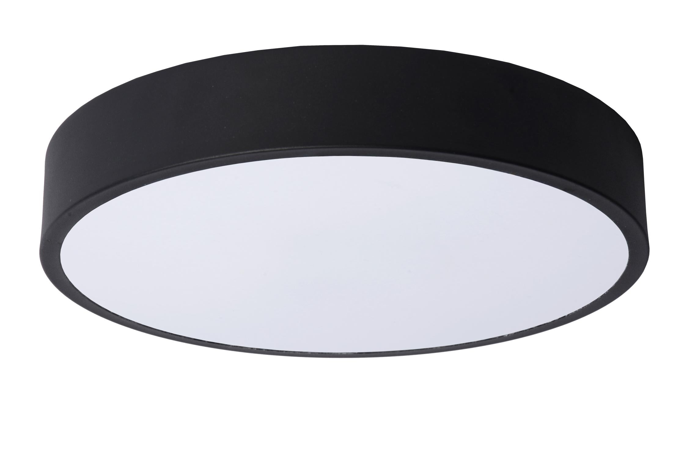 UNAR - Plafonnière - Ø 30 cm - LED 3 StepDim - 1x18W 2700K - Zwart