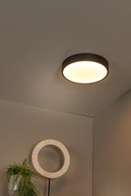 UNAR - Plafonnière - Ø 30 cm - LED 3 StepDim - 1x18W 2700K - Zwart