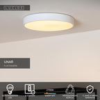 UNAR - Plafonnier - Ø 30 cm - LED 3 StepDim - 1x18W 2700K - Blanc