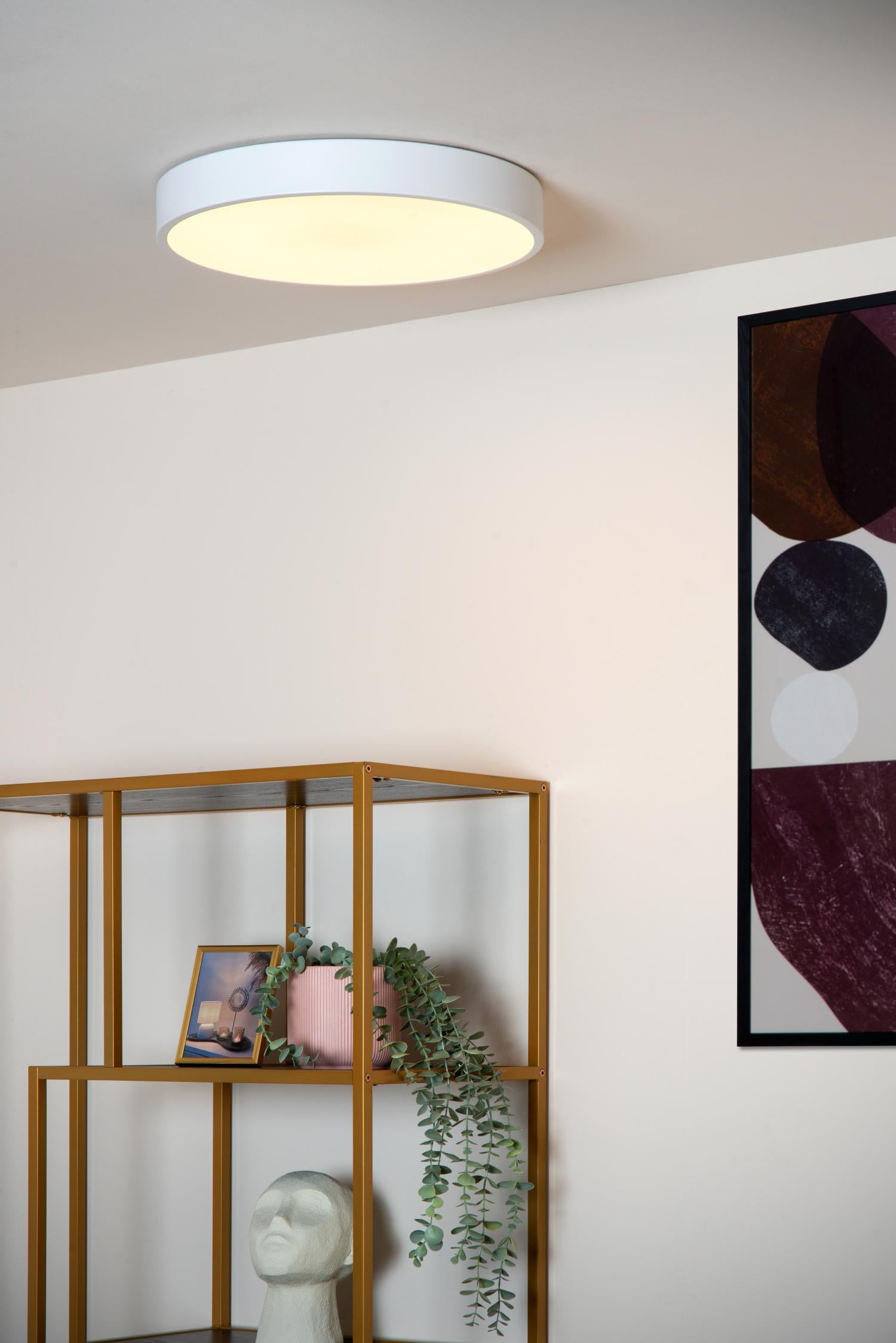 UNAR - Plafonnière - Ø 39,5 cm - LED 3 StepDim - 1x24W 2700K - Wit