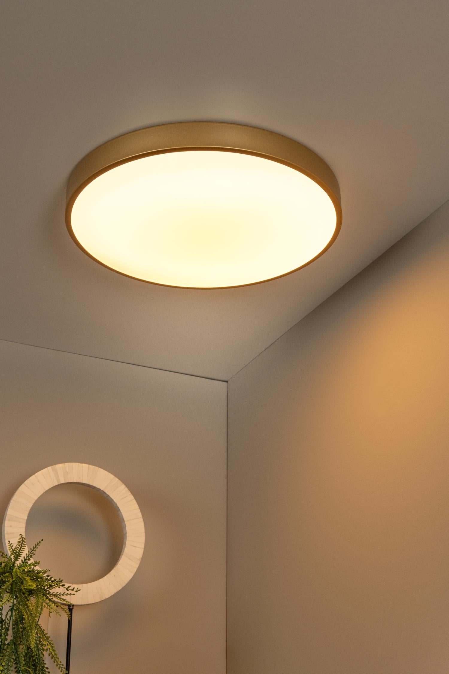 UNAR - Plafonnier - Ø 49,5 cm - LED 3 StepDim - 1x36W 2700K - Or mat / Laiton