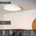 UNAR - Plafonnier - Ø 49,5 cm - LED 3 StepDim - 1x36W 2700K - Blanc