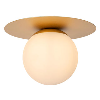 TRICIA - Plafonnière - Ø 25 cm - 1xE27 - Mat Goud / Messing