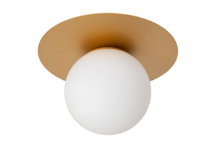 TRICIA - Plafonnière - Ø 25 cm - 1xE27 - Mat Goud / Messing