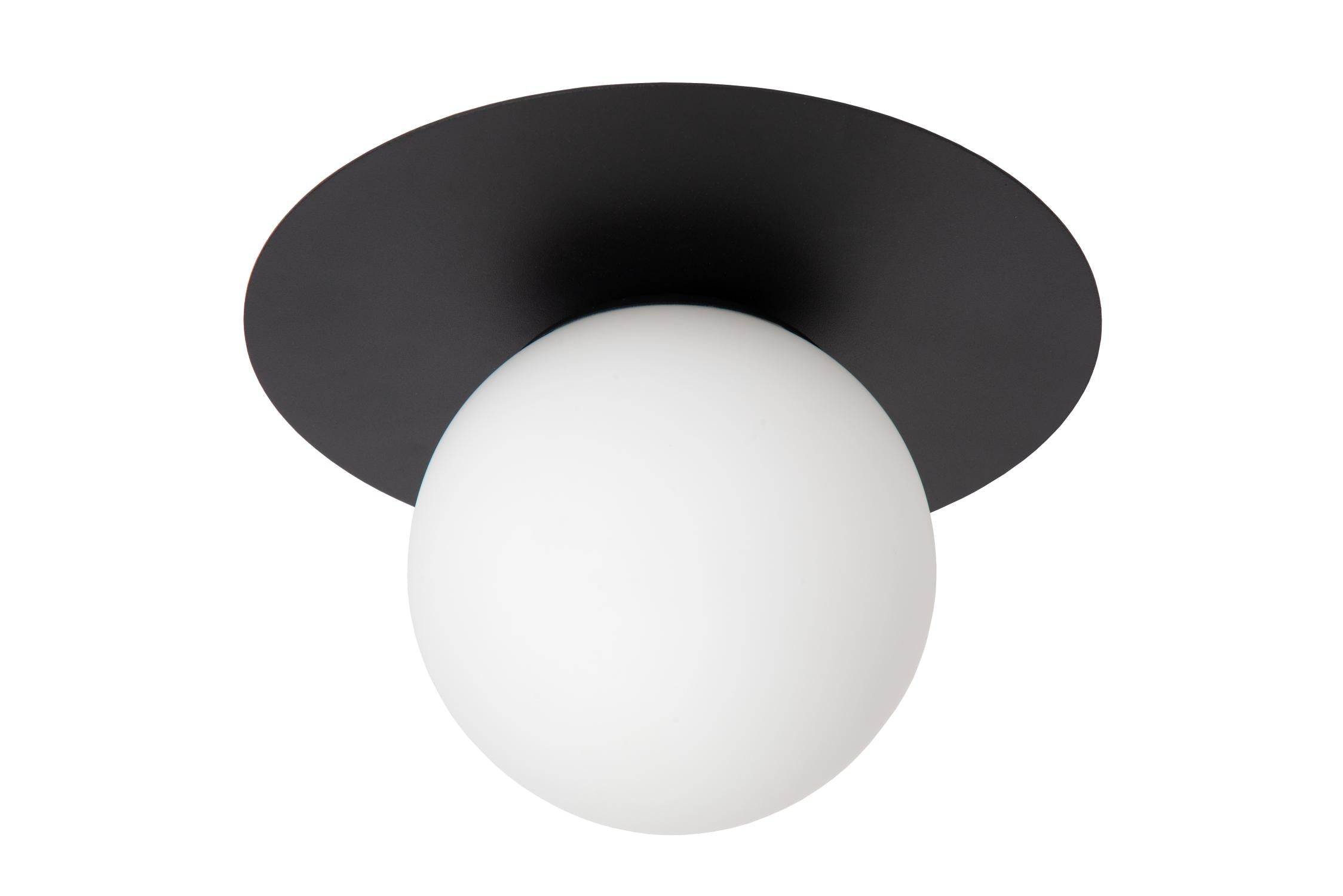 TRICIA - Plafonnier - Ø 25 cm - 1xE27 - Noir
