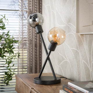 Table lamp Sfera Tricolore artic black - 2-light, 53 cm high