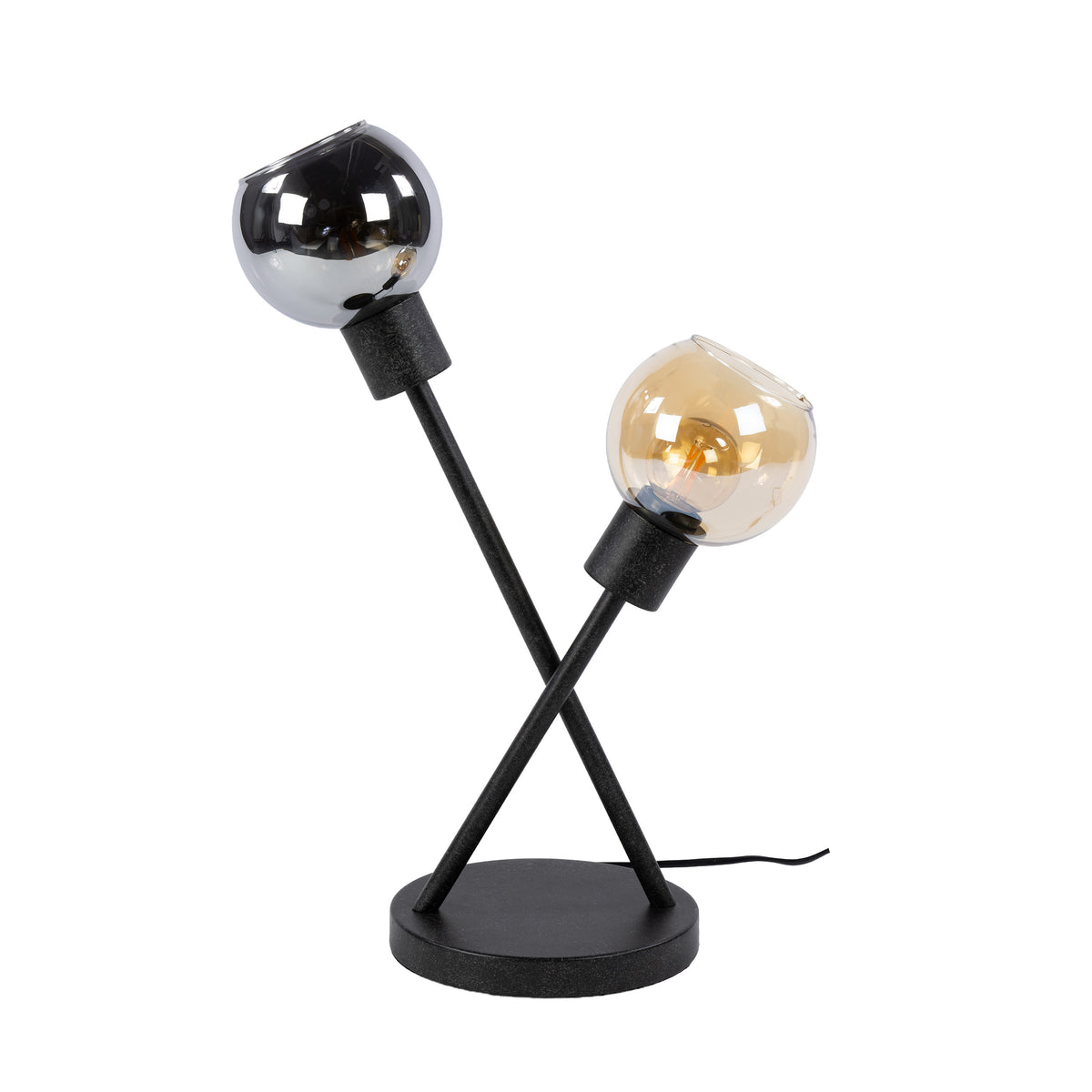 Table lamp Sfera Tricolore artic black - 2-light, 53 cm high