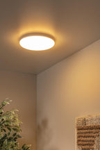 OLSON - Plafonnière Badkamer - Ø 29 cm - LED - CCT - 1x24W 3000K/6500K - IP44 - Opaal