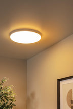 OLSON - Plafonnière Badkamer - Ø 35 cm - LED - CCT - 1x36W 3000K/6500K - IP44 - Opaal