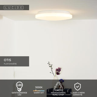 OTIS - Plafonnière - Ø 34 cm - LED - 1x24W 3000K - Opaal