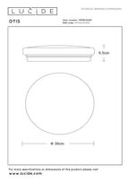OTIS - Plafonnière - Ø 39 cm - LED - 1x32W 3000K - Opaal