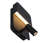 BOXER - Bedlamp / Wandlamp - LED - 3000K - Met USB oplaadpunt - Zwart