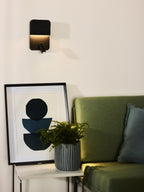 BOXER - Bedlamp / Wandlamp - LED - 3000K - Met USB oplaadpunt - Zwart
