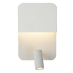 BOXER - Lampe de chevet / Applique murale - LED - 3000K - Avec port de charge USB - Blanc