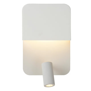 BOXER - Lampe de chevet / Applique murale - LED - 3000K - Avec port de charge USB - Blanc