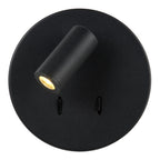 BENTJER - Bedlamp / Wandlamp - Ø 14 cm - LED - 3000K - Zwart