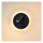 BENTJER - Bedlamp / Wandlamp - Ø 14 cm - LED - 3000K - Zwart