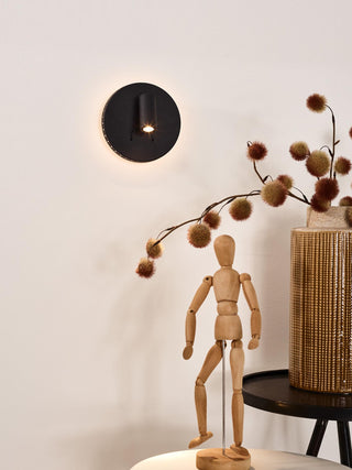 BENTJER - Bedlamp / Wandlamp - Ø 14 cm - LED - 3000K - Zwart