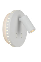 BENTJER - Bedlamp / Wandlamp - Ø 14 cm - LED - 3000K - Wit