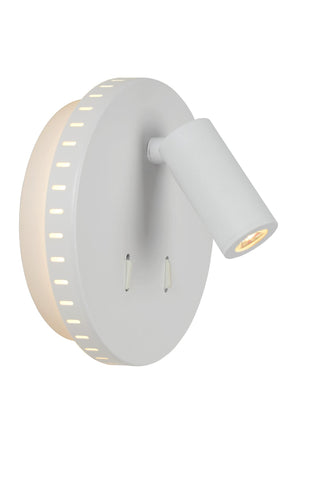 BENTJER - Bedlamp / Wandlamp - Ø 14 cm - LED - 3000K - Wit