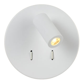 BENTJER - Bedlamp / Wandlamp - Ø 14 cm - LED - 3000K - Wit