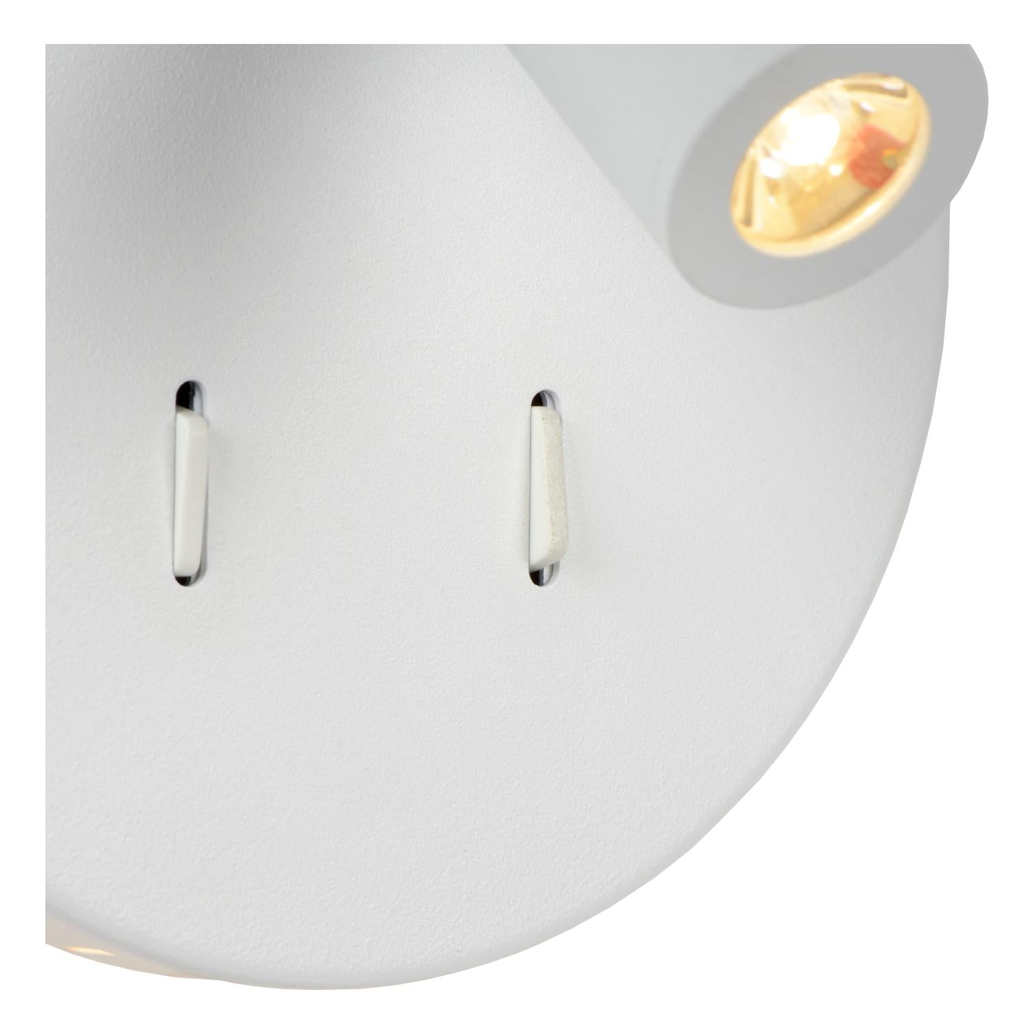 BENTJER - Bedlamp / Wandlamp - Ø 14 cm - LED - 3000K - Wit