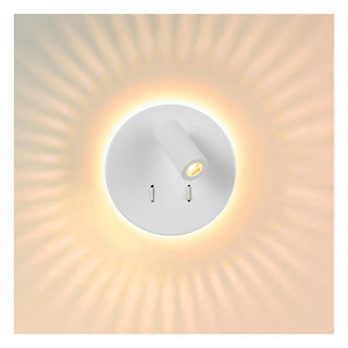 BENTJER - Bedlamp / Wandlamp - Ø 14 cm - LED - 3000K - Wit