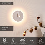 BENTJER - Bedlamp / Wandlamp - Ø 14 cm - LED - 3000K - Wit