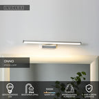 ONNO - Mirror light Bathroom - LED - 1x8W 3000K - IP44 - Matt chrome