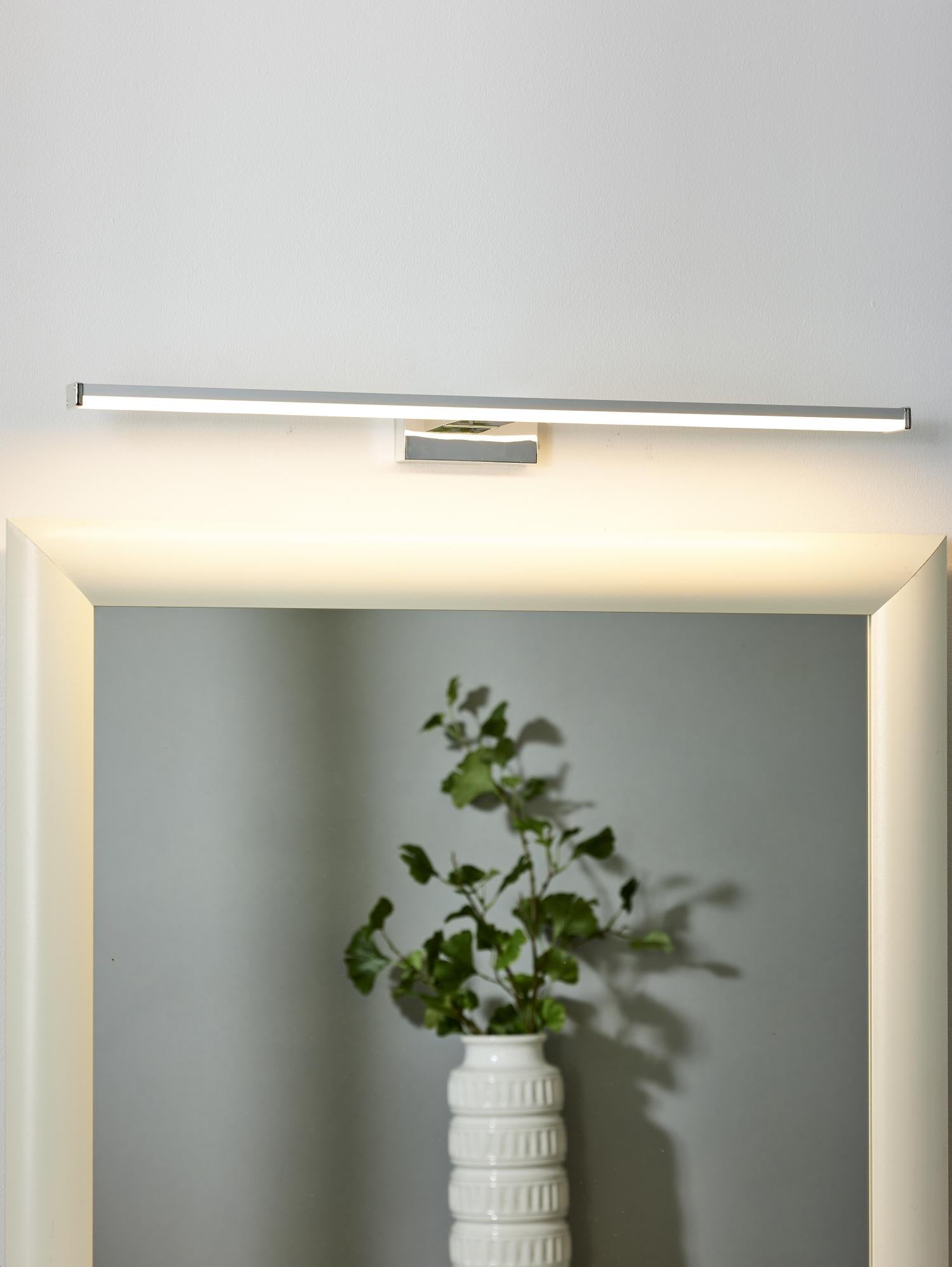 ONNO - Spiegellamp Badkamer - LED - 1x11W 3000K - IP44 - Mat chroom