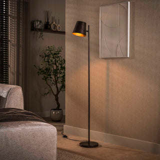 Vloerlamp Flex urban bruin - 1-lichts, 157 cm hoog