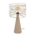 Lampe de table Curl beige - 1 lumière, hauteur 52 cm
