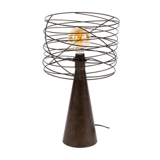 Lampe de table Curl brun urban - 1 lumière, hauteur 52 cm