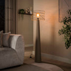 Lampadaire Curl beige - 1 lumière, hauteur 145 cm
