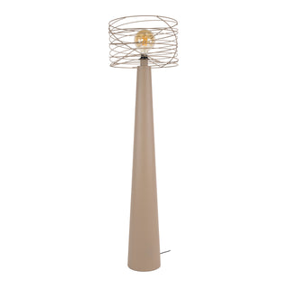 Lampadaire Curl beige - 1 lumière, hauteur 145 cm