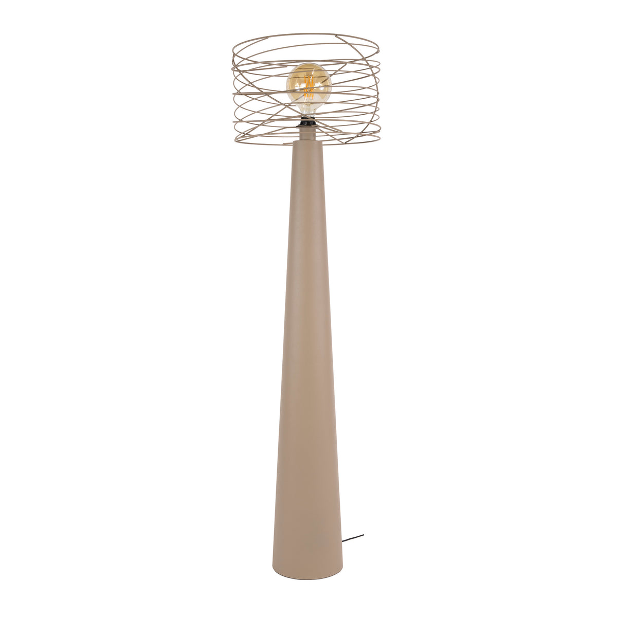 Floor lamp Curl beige - 1-light, 145 cm high