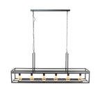 Suspension Decorate anthracite - 6 lumières, largeur 160 cm