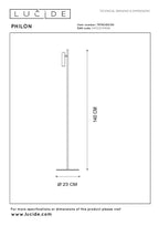 PHILON - Liseuse - Ø 23 cm - LED Var. - 1x4,5W 3000K - Noir