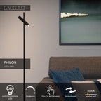 PHILON - Liseuse - Ø 23 cm - LED Var. - 1x4,5W 3000K - Noir