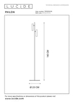 PHILON - Liseuse - Ø 23 cm - LED Var. - 2x4,5W 3000K - Noir